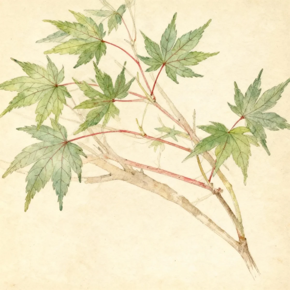 Japanese maple (Acer palmatum 'Sango-kaku')