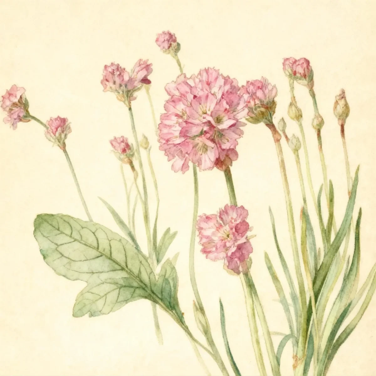 Sea thrift (Armeria maritima 'Rubrifolia')