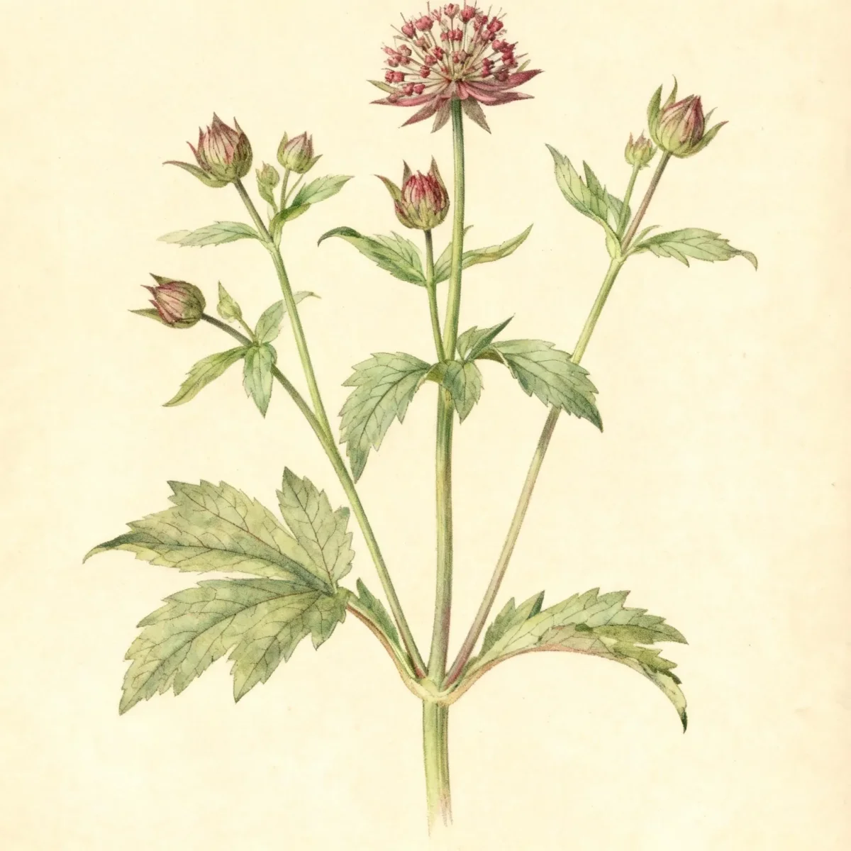 Masterwort (Astrantia major 'Rubra')