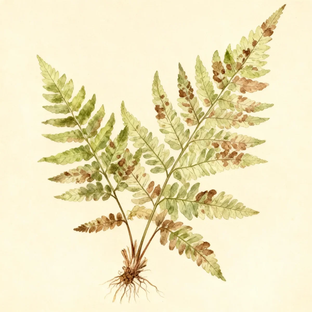 Japanese painted fern (Athyrium niponicum var. pictum)