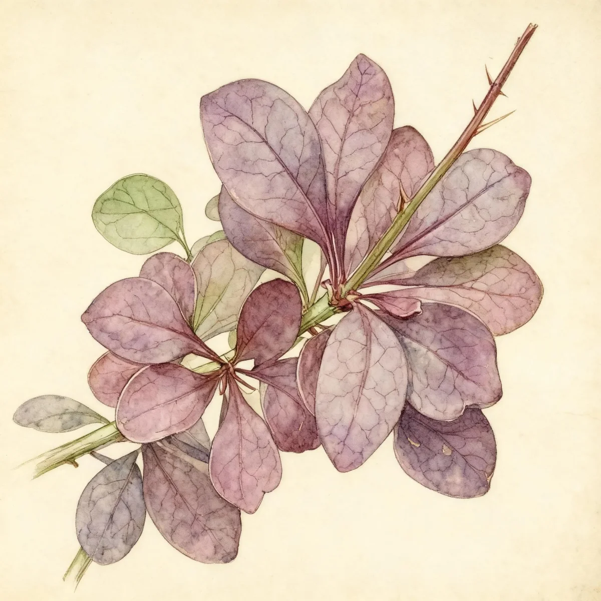 Japanese barberry (Berberis thunbergii f. atropurpurea)