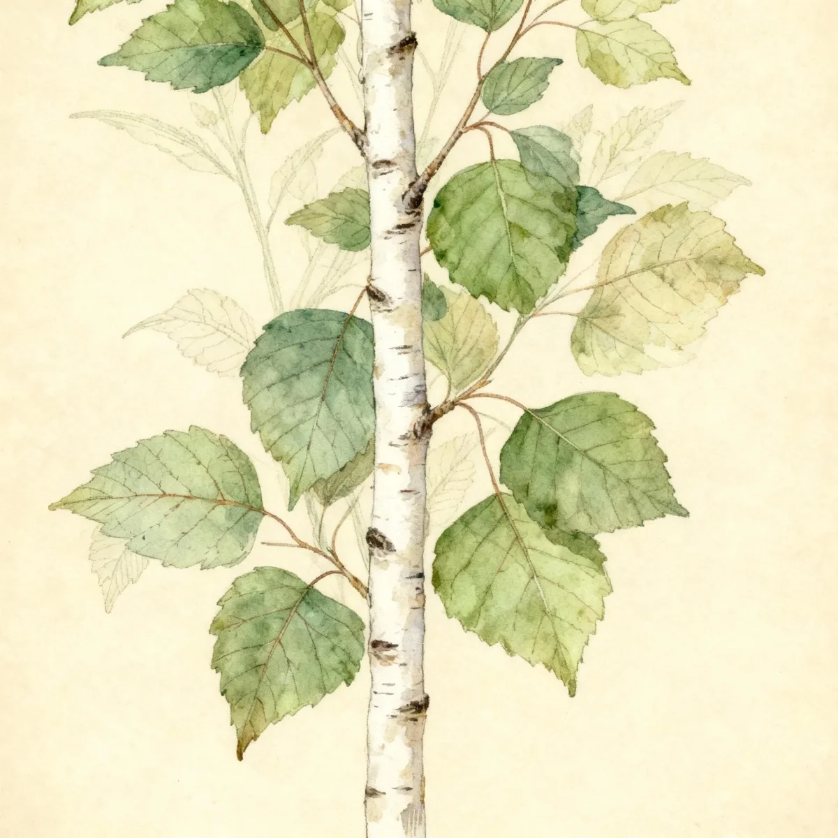 Japanese white birch (Betula platyphylla)