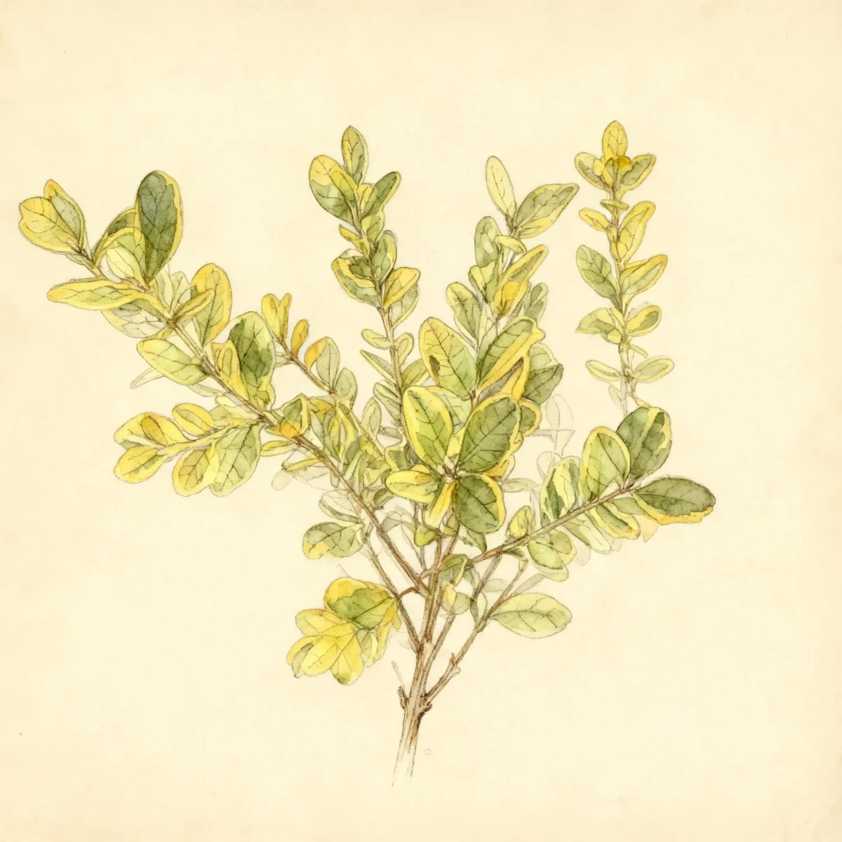 Boxwood (Buxus microphylla 'Peergold' GOLDEN DREAM)