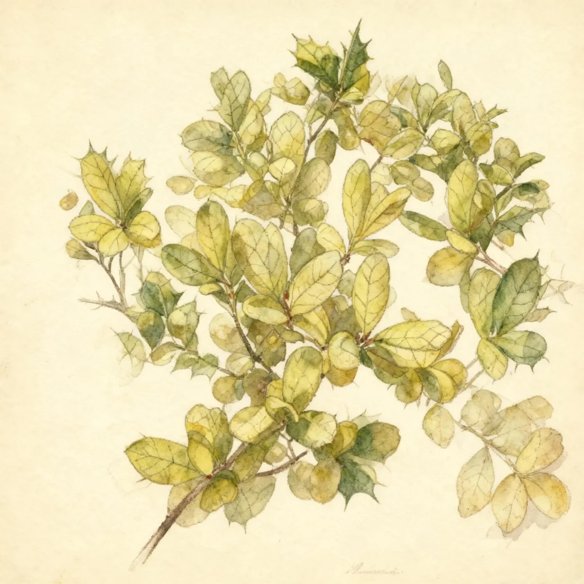 Japanese holly (Ilex crenata 'Drops of Gold')