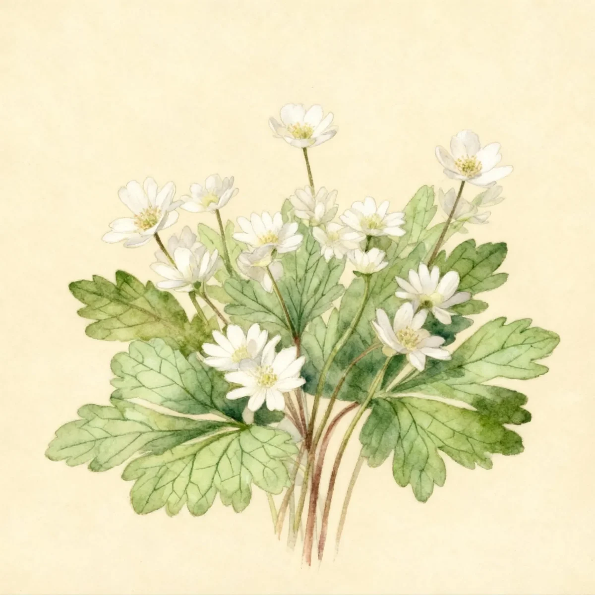 Windflower (Anemone blanda 'White Splendour')