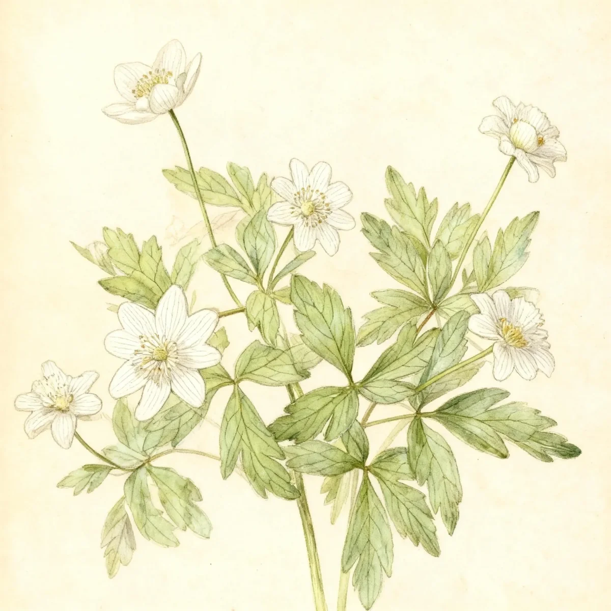 Wood anemone (Anemone nemorosa 'Lychette')