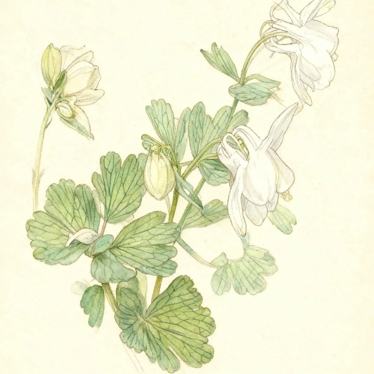 Fan columbine (Aquilegia flabellata var. pumila)