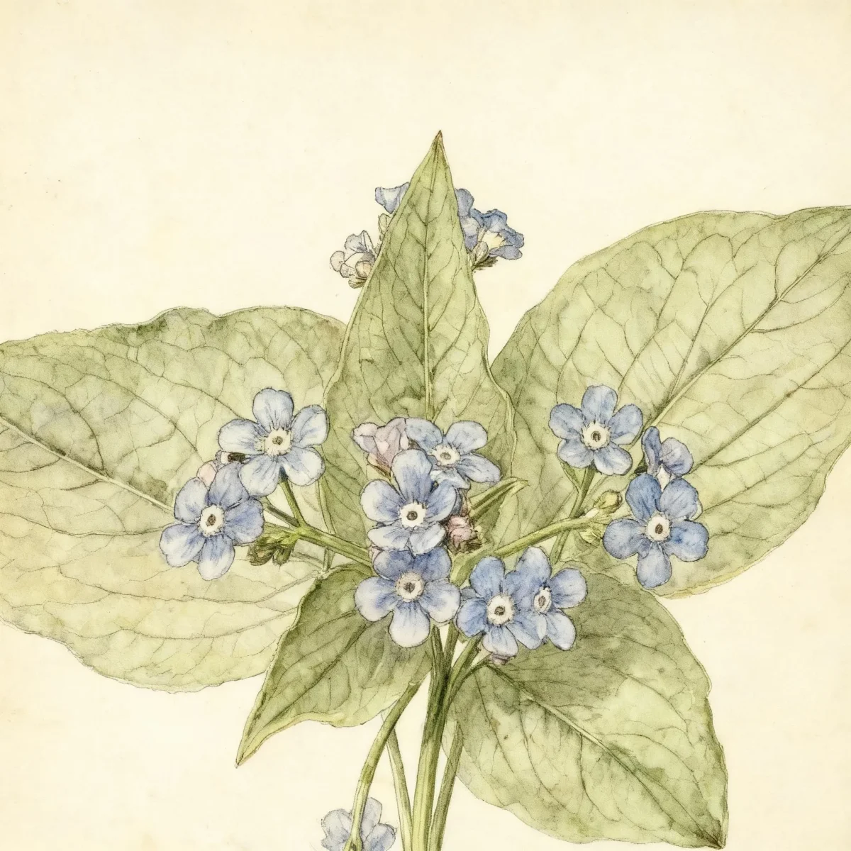 Siberian bugloss (Brunnera macrophylla)