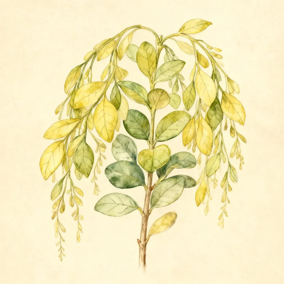 Boxwood (Buxus sempervirens 'Aurea Pendula')