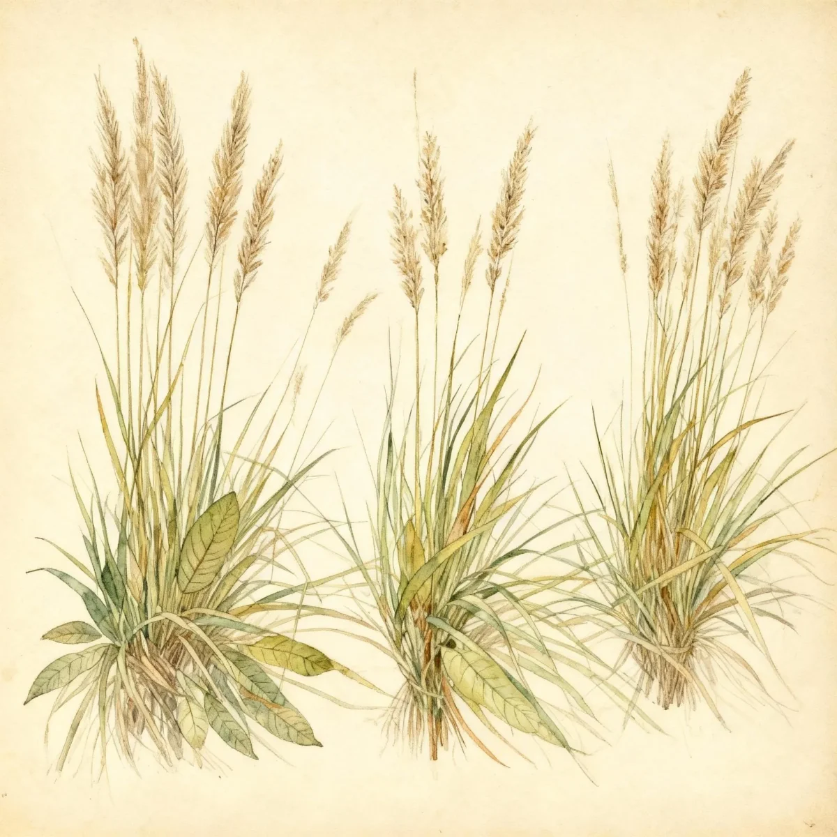 Feather reed grass (Calamagrostis × acutiflora 'Overdam')