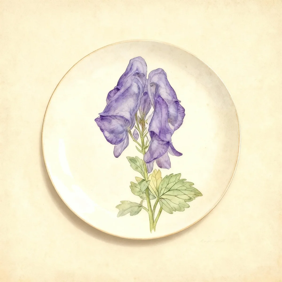 Azure monkshood (Aconitum carmichaelii 'Arendsii')