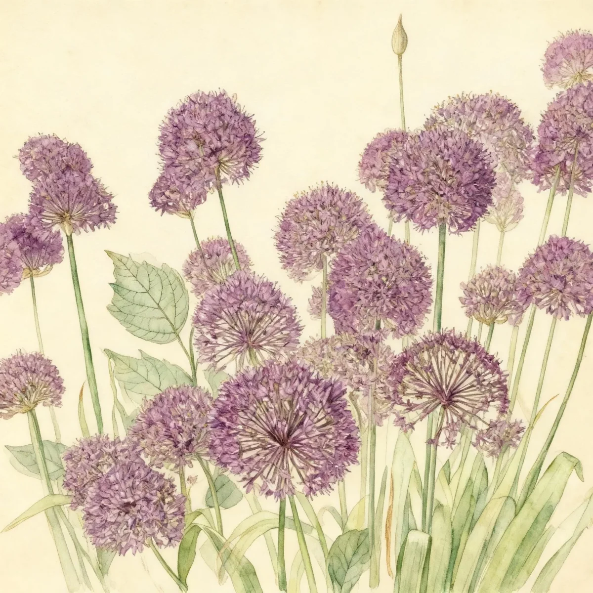 Ornamental onion (Allium 'Purple Sensation')