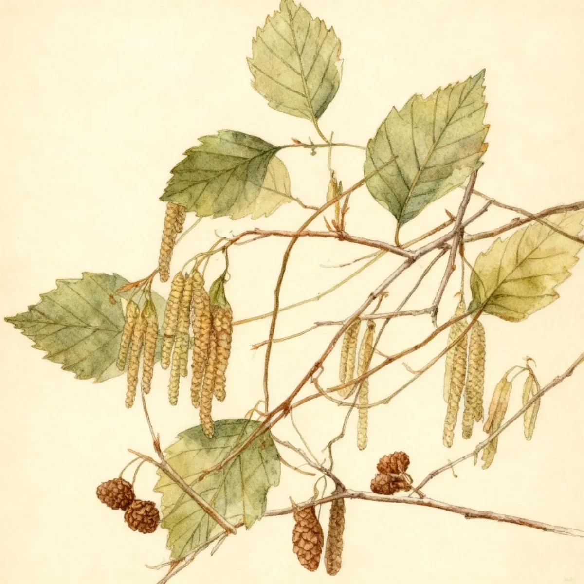 Italian alder (Alnus cordata)