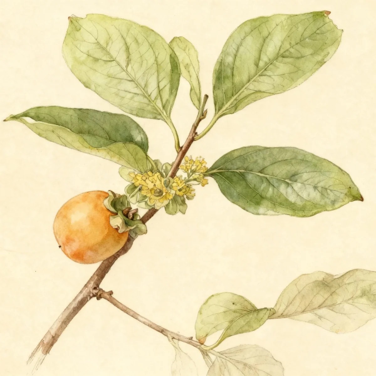 Kaki (Diospyros kaki 'Fuyu')