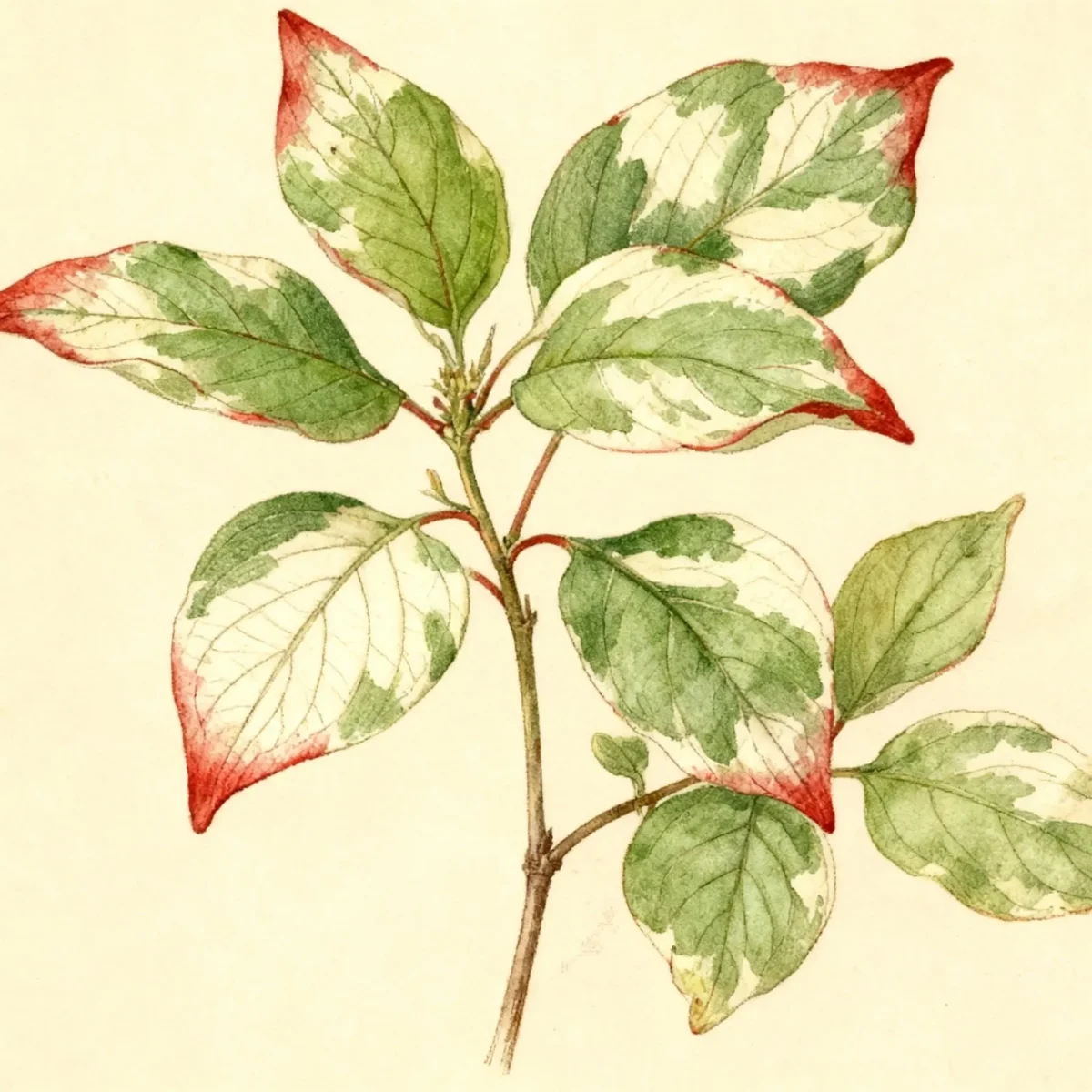 Tatarian dogwood (Cornus alba 'Gouchaultii')