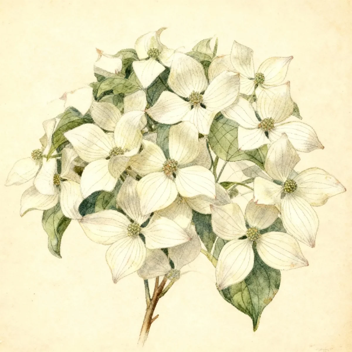 Chinese dogwood (Cornus kousa var. chinensis 'Milky Way')