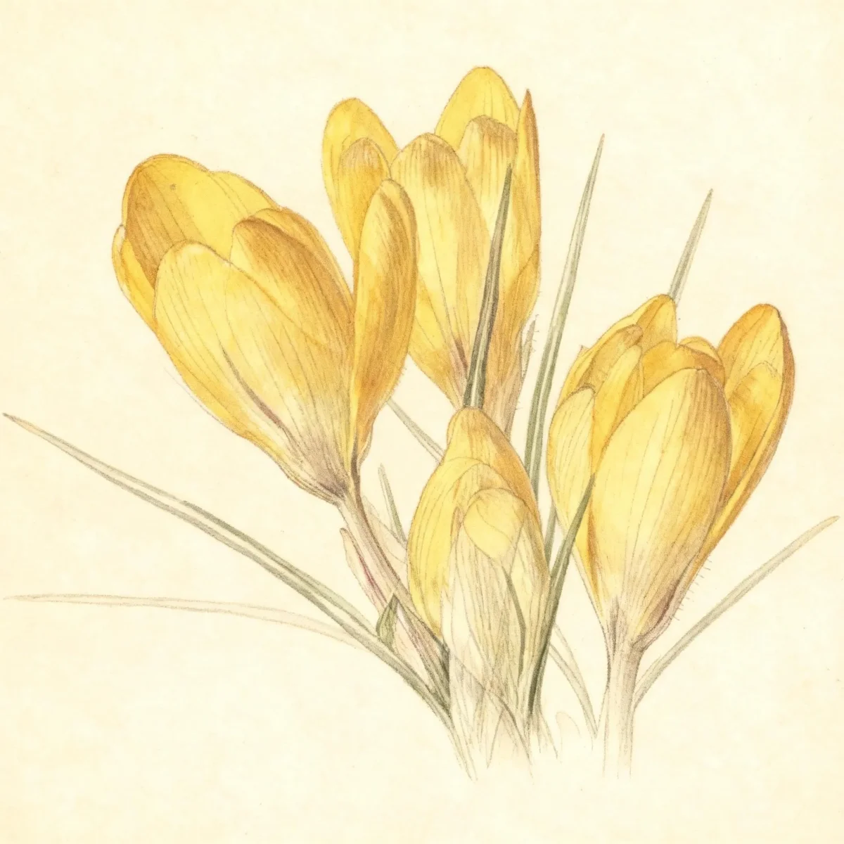 Crocus (Crocus × luteus 'Golden Yellow')
