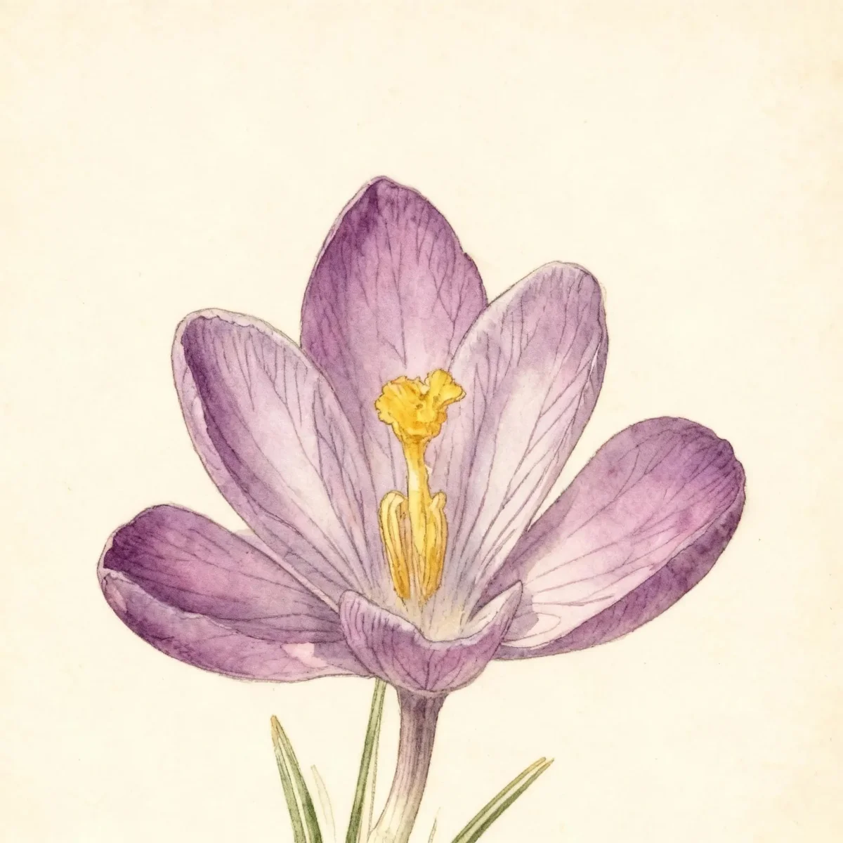 Spring crocus (Crocus vernus 'Remembrance')