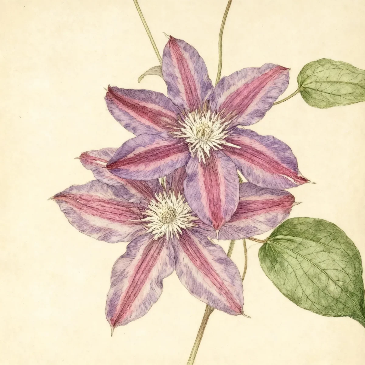 Clematis (Clematis 'Fireworks')