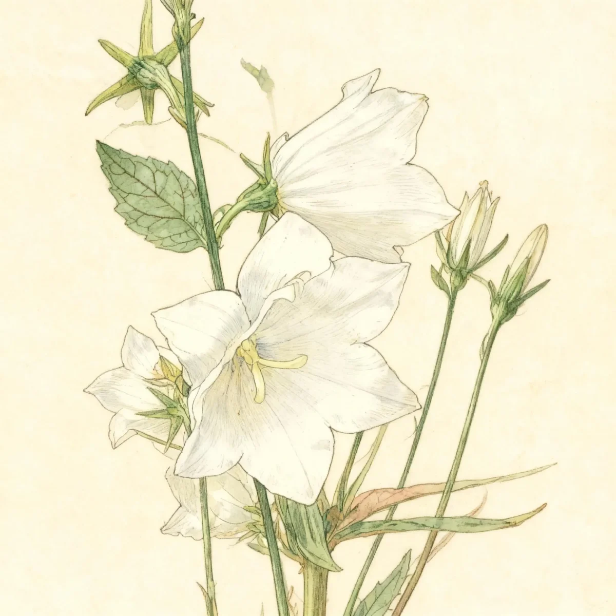 Peach-leaved bellflower (Campanula persicifolia 'Chettle Charm')