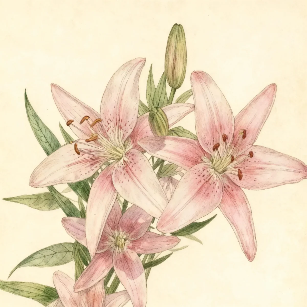 Oriental lily (Lilium 'Miss Rio')