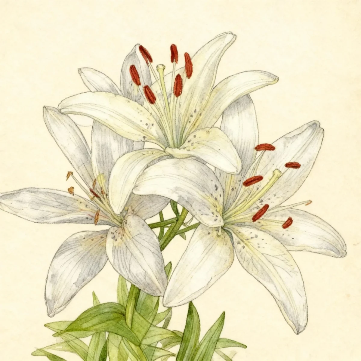 Asiatic lily (Lilium 'Sterling Star')