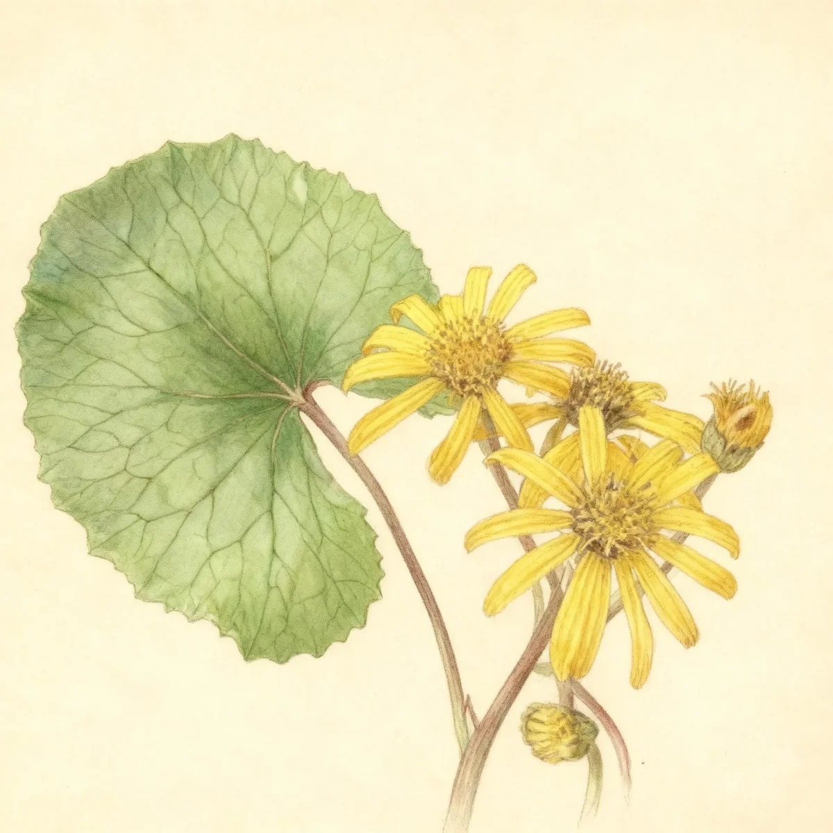 Leopard plant (Ligularia dentata 'Desdemona')