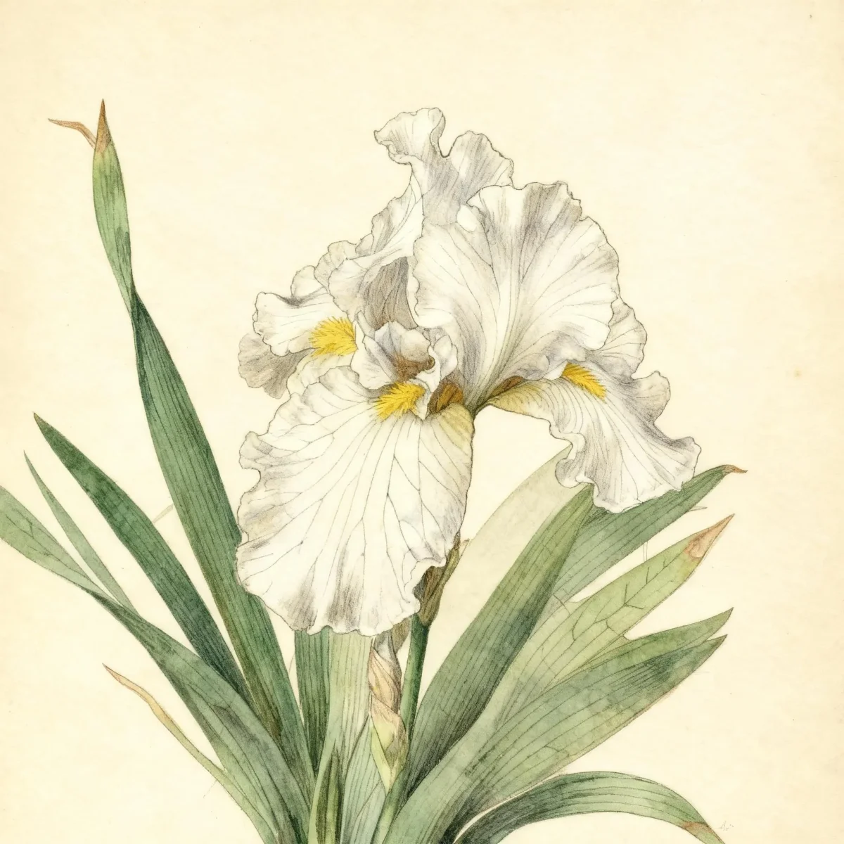 Tall bearded reblooming iris