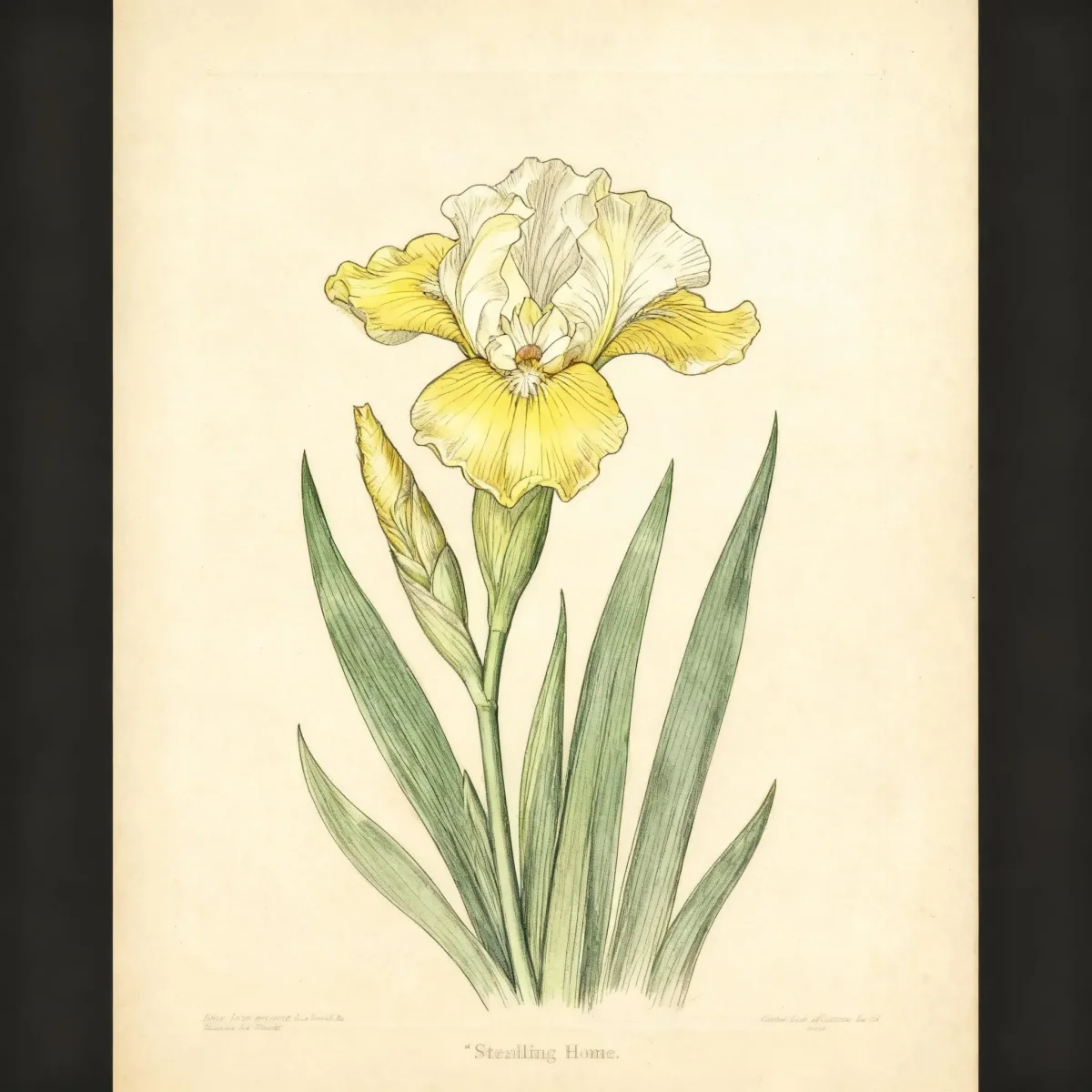 Standard dwarf bearded iris (Iris 'Stealing Home')