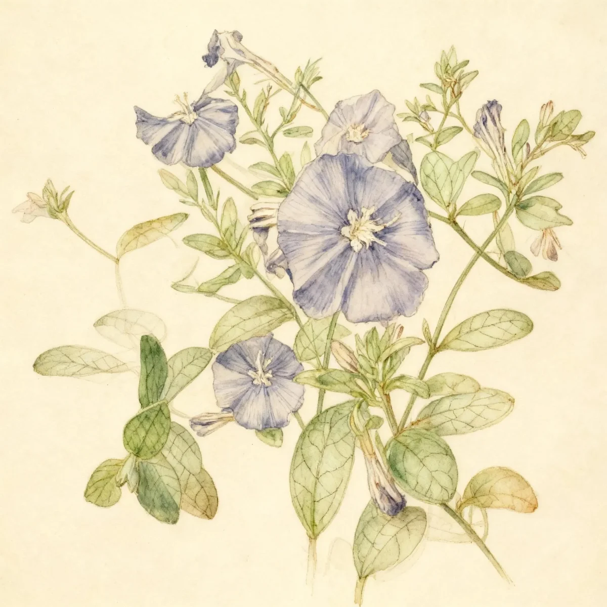 Evolvulus (Evolvulus glomeratus 'Hawaiian Blue Eyes')