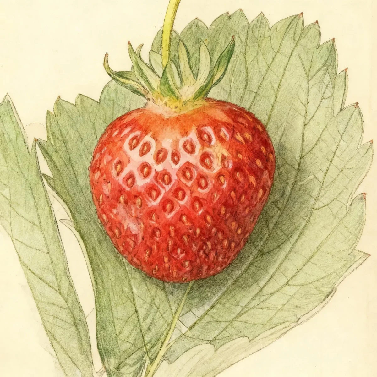 Everbearing strawberry (Fragaria 'Tribute')
