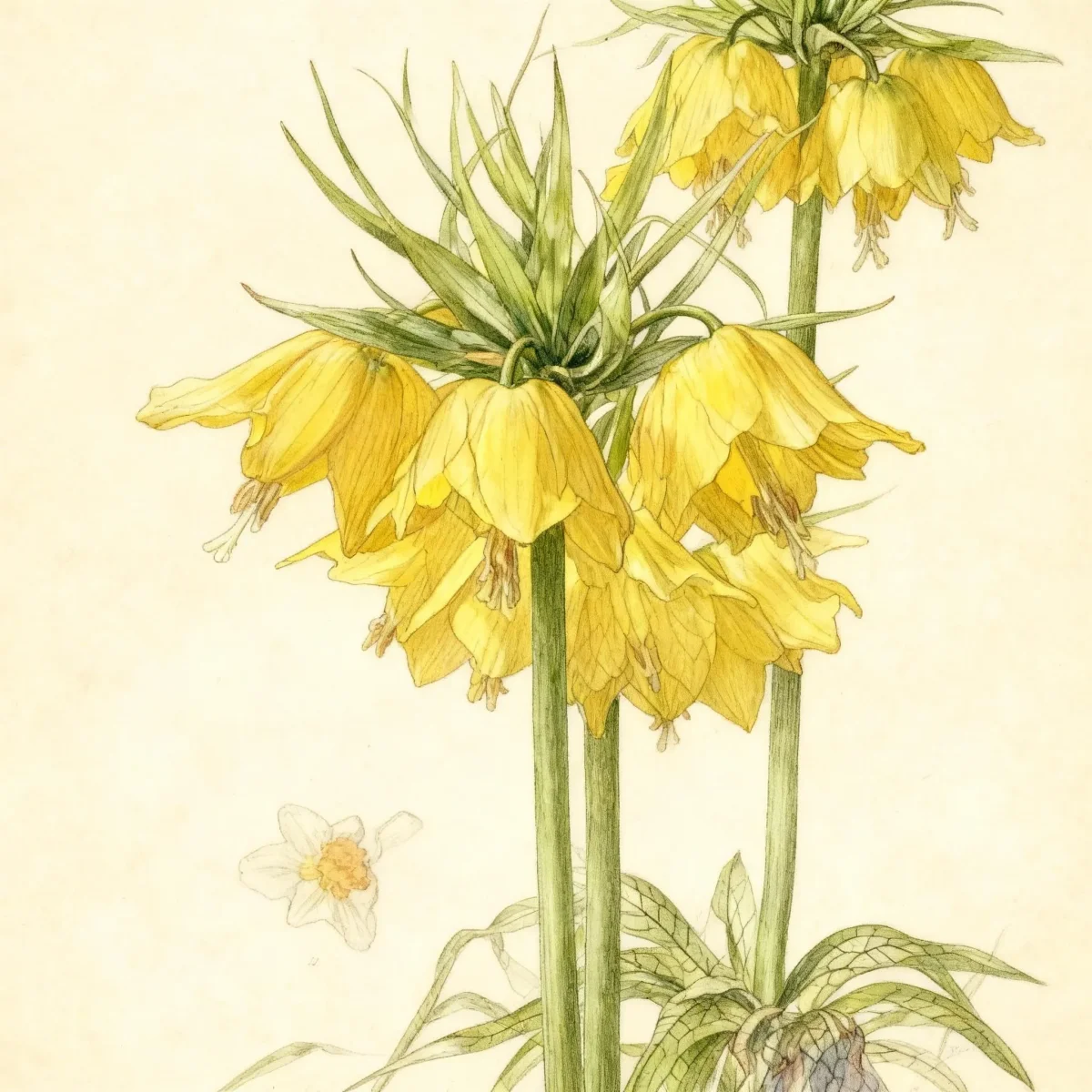 Crown imperial (Fritillaria imperialis 'Lutea')