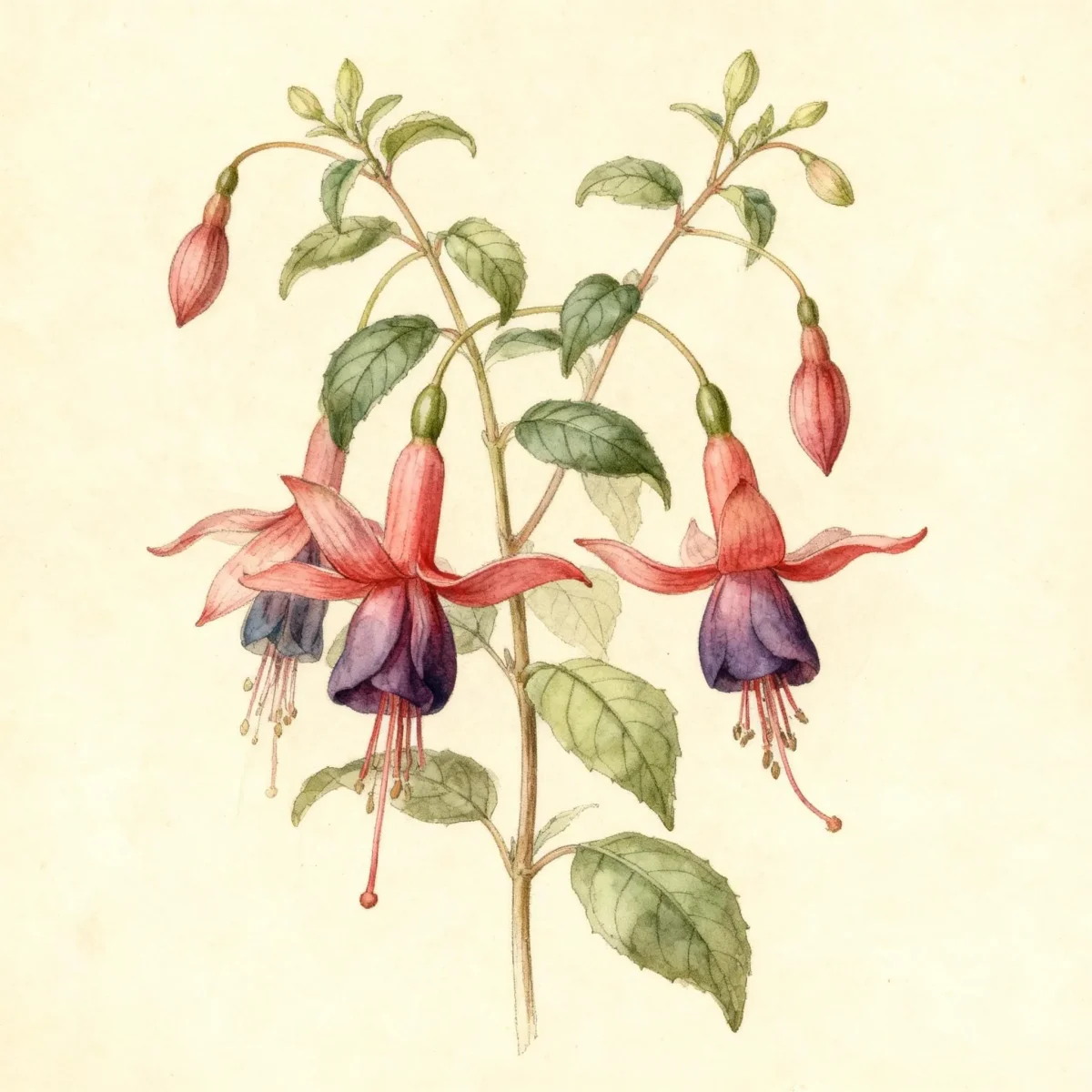 Lady's eardrops (Fuchsia 'Gartenmeister')