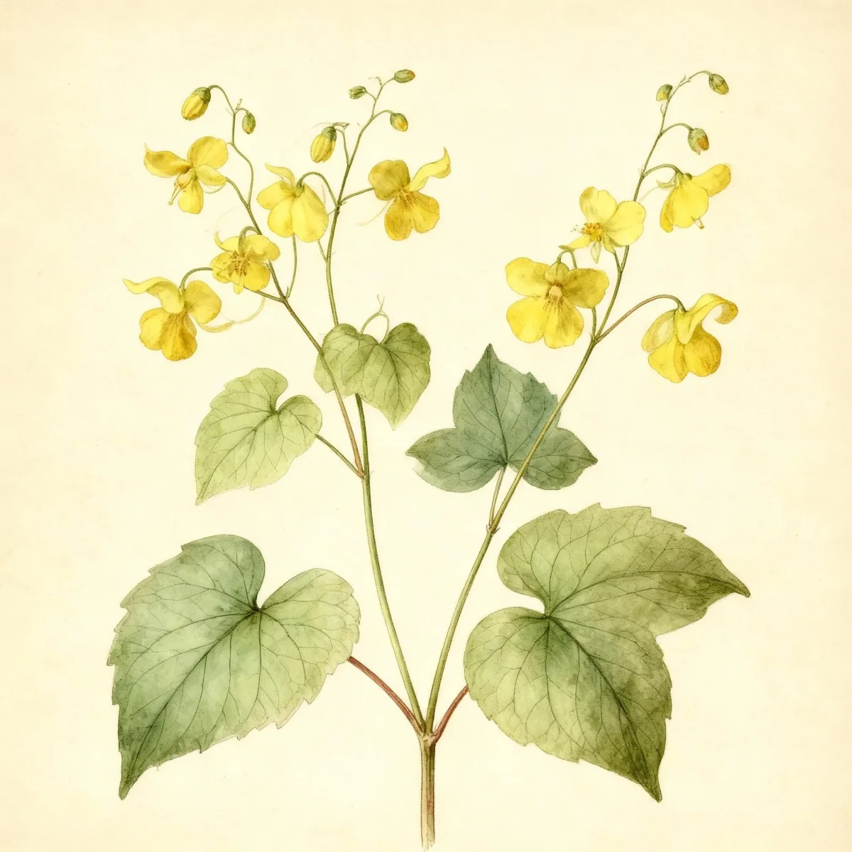 Bishop's hat (Epimedium × versicolor 'Sulphureum')