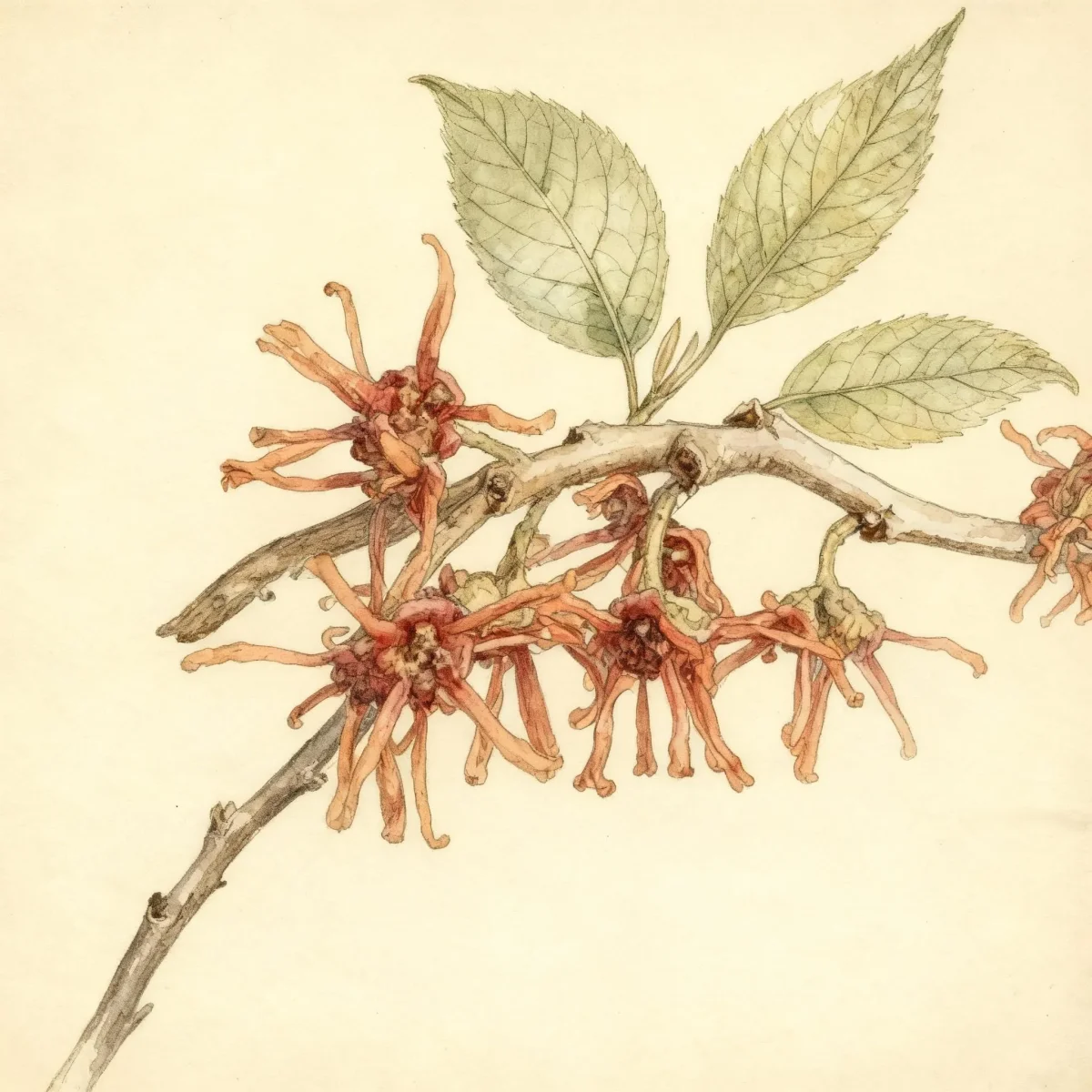 Ozark witch hazel (Hamamelis vernalis 'Christmas Cheer')