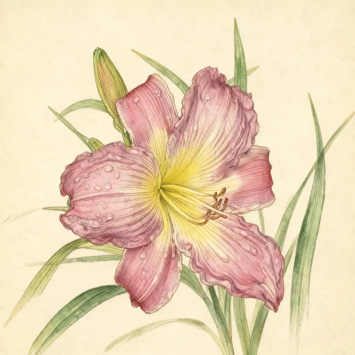 Daylily (Hemerocallis 'Swirling Water')
