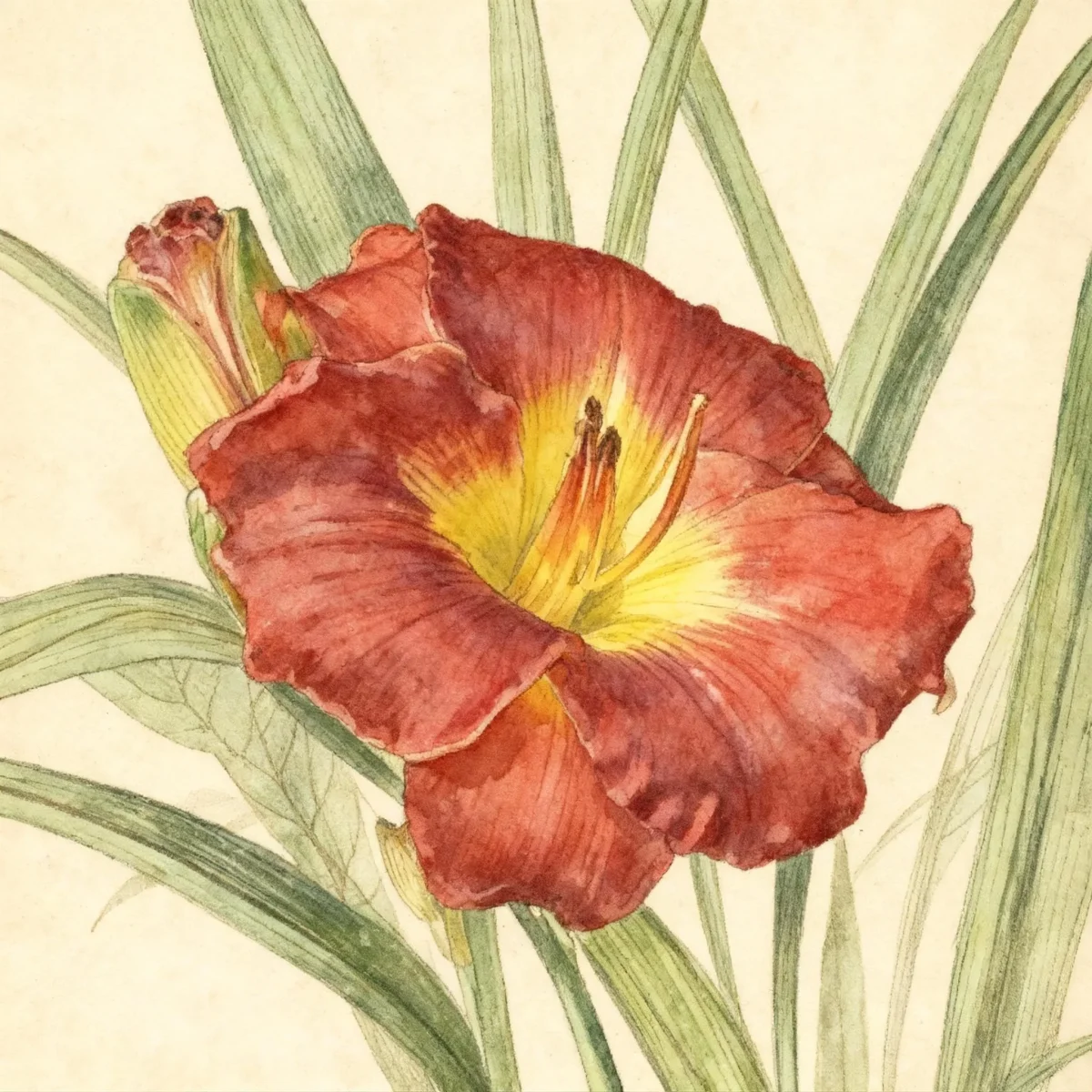 Daylily (Hemerocallis 'Warrior Prince')
