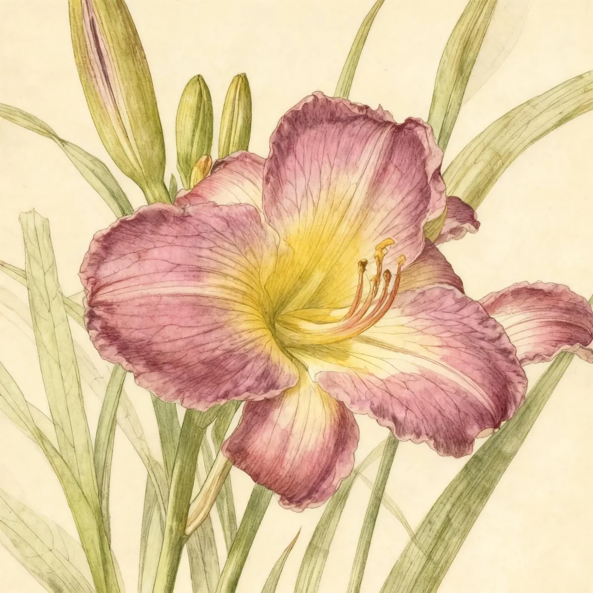 Tetraploid daylily (Hemerocallis 'Respighi')