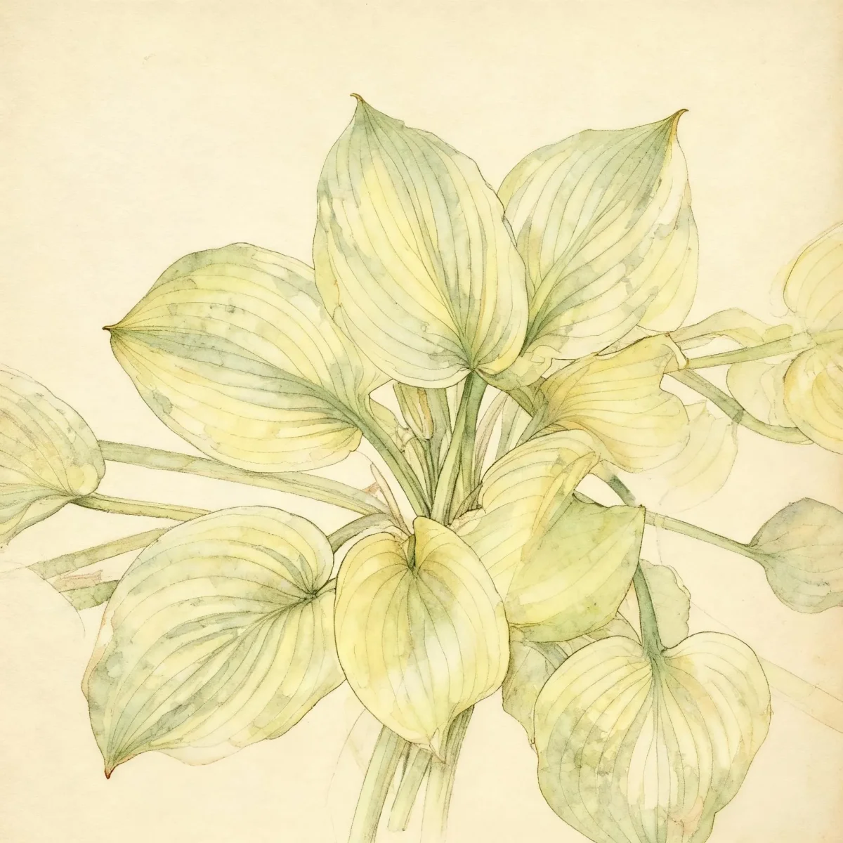 Hosta (Hosta 'King Tut')