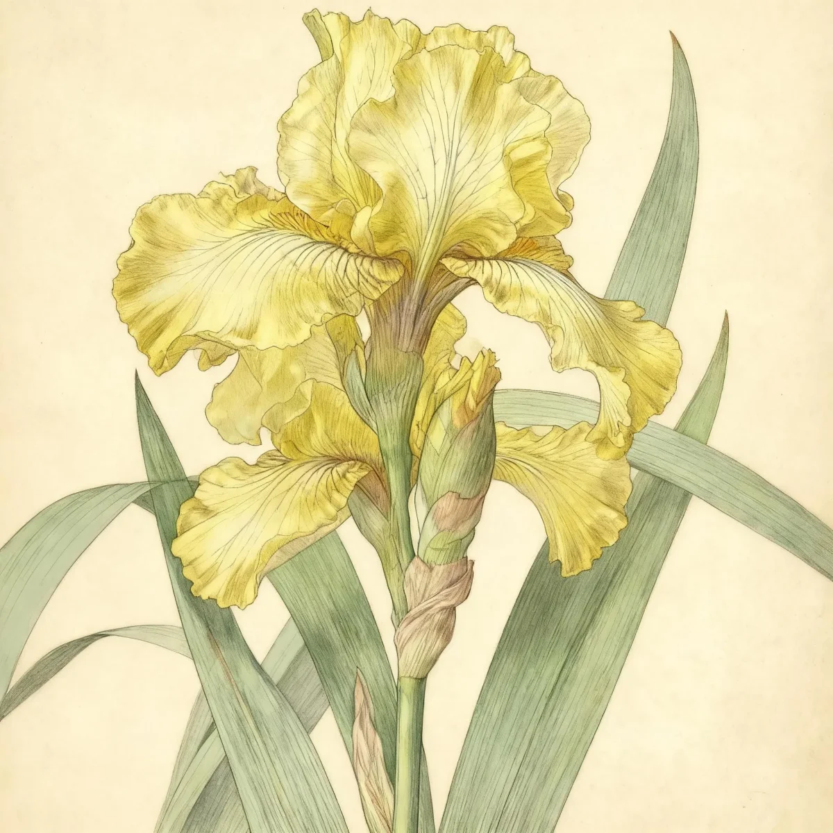 Tall bearded reblooming iris