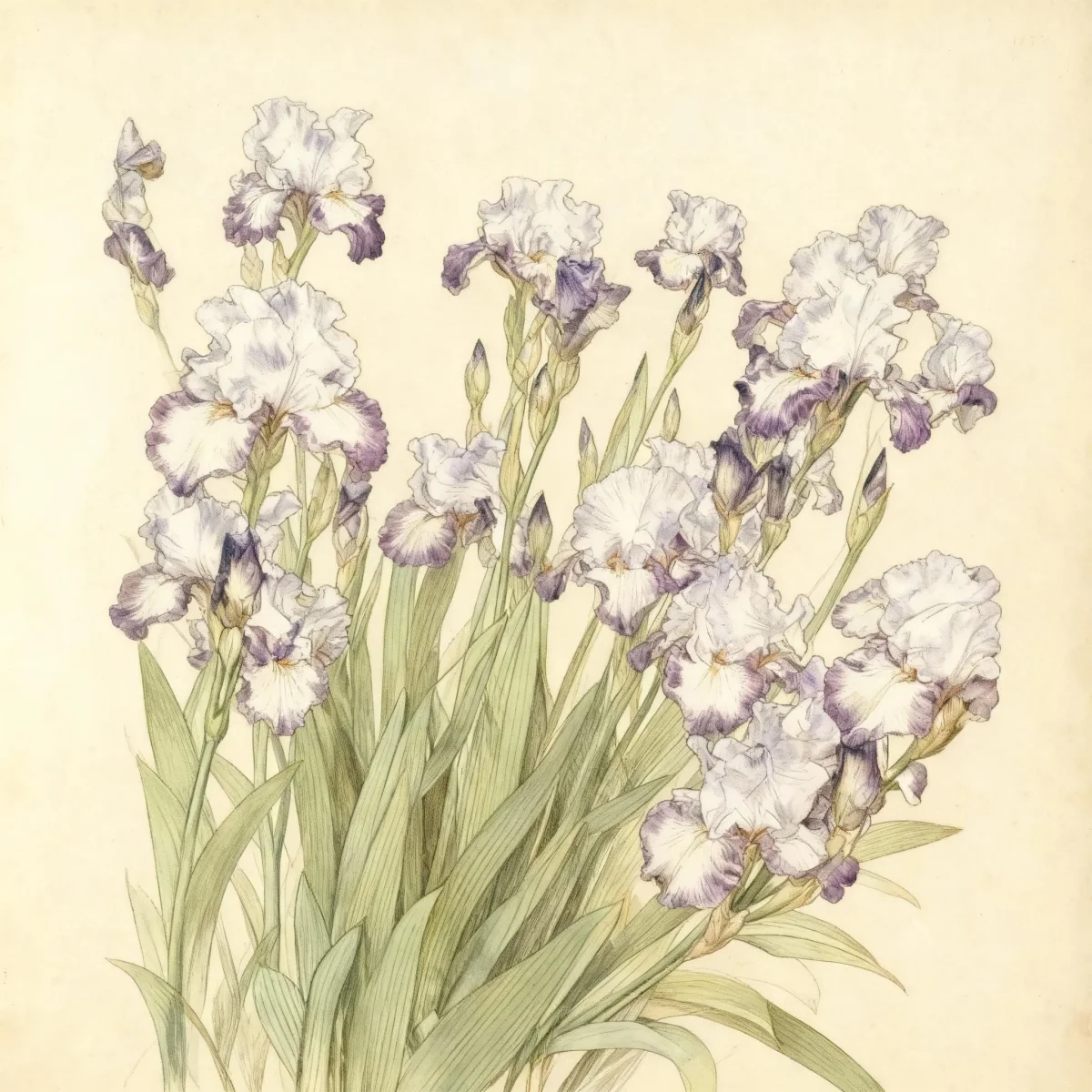 Tall bearded iris (Iris 'Eagles Flight')