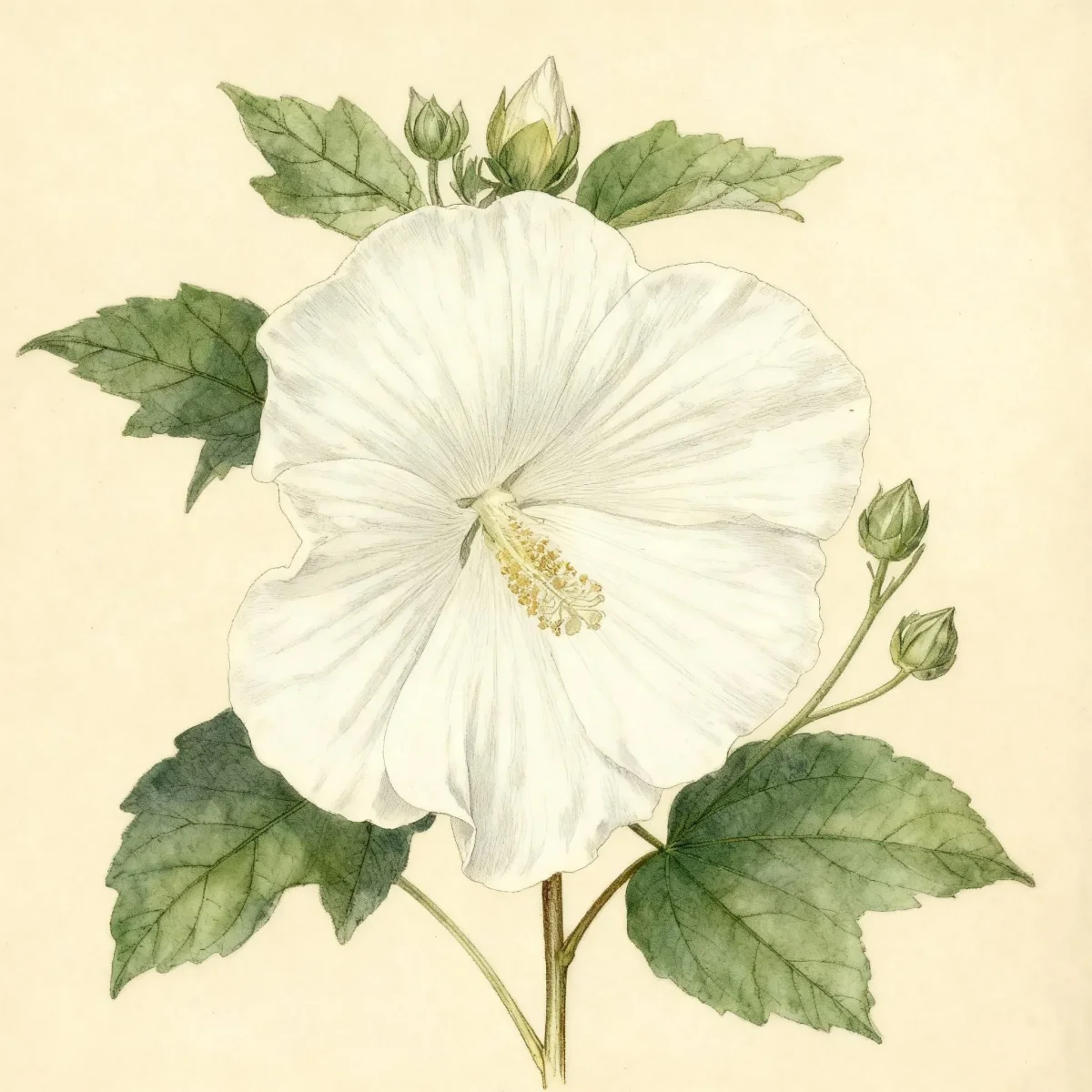 Hardy hibiscus (Hibiscus 'Blue River II')