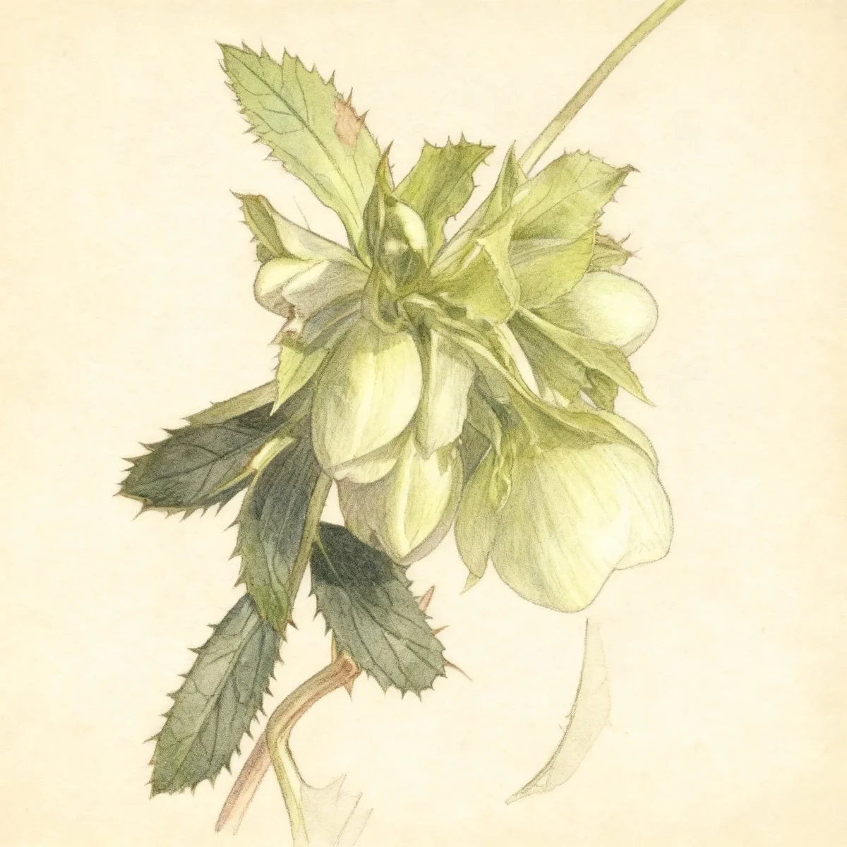 Corsican hellebore (Helleborus argutifolius)