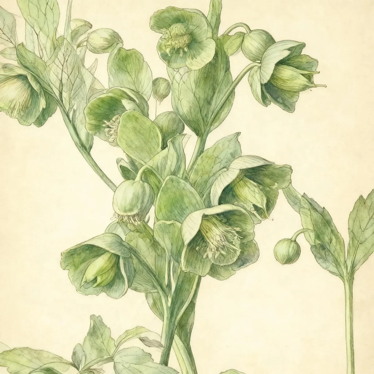 Stinking hellebore (Helleborus foetidus 'Pontarlier')