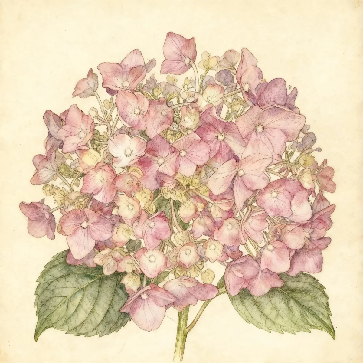 Bigleaf hydrangea (Hydrangea macrophylla 'Ami Pasquier')