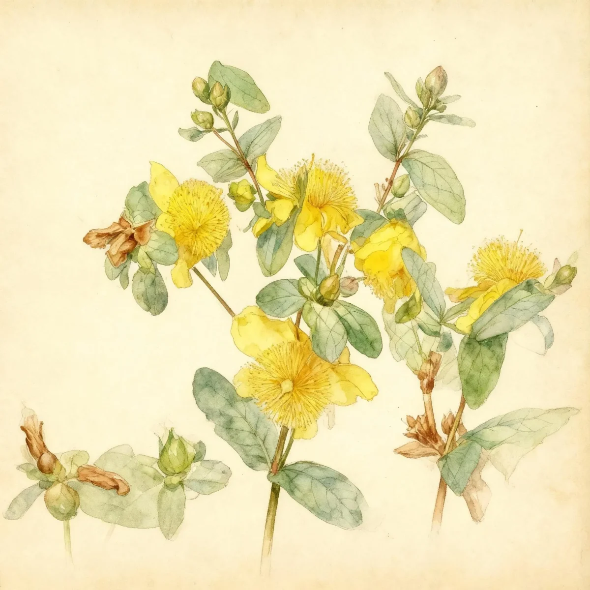St. John's wort (Hypericum frondosum 'Sunburst')