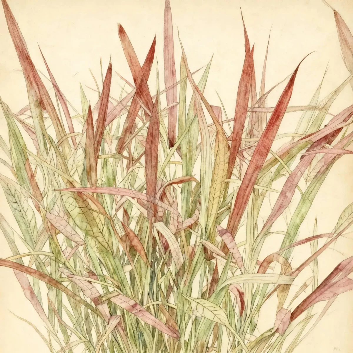 Japanese blood grass (Imperata cylindrica 'Rubra')