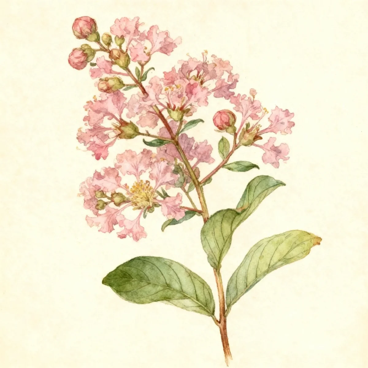 Crape myrtle (Lagerstroemia indica 'Delta Blush')