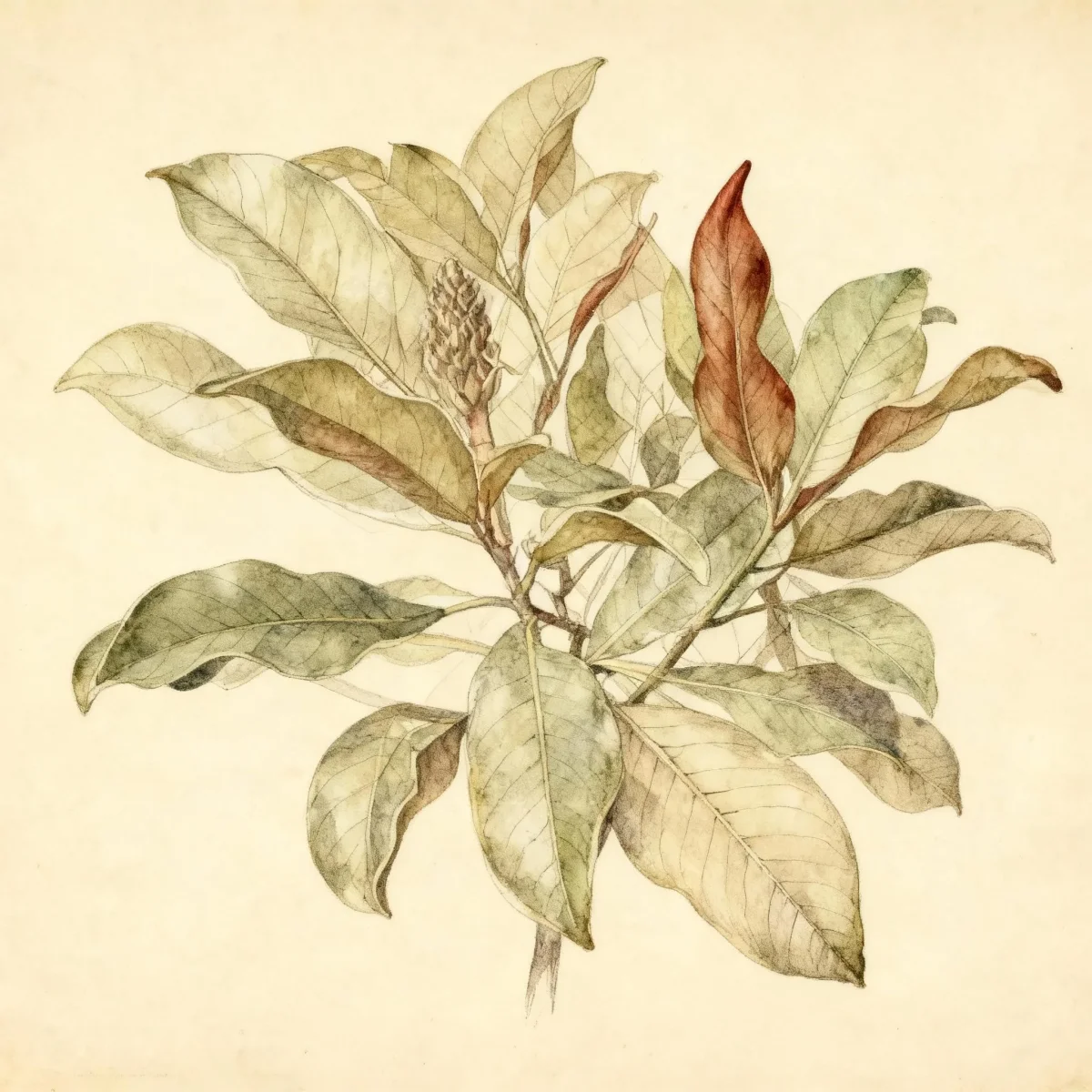 Southern magnolia (Magnolia grandiflora 'Bracken's Brown Beauty')