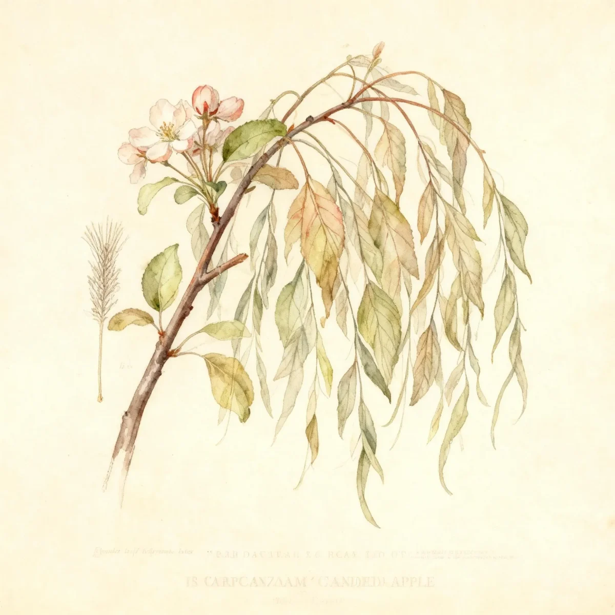 Flowering crabapple (Malus 'Weepcanzam' CANDIED APPLE)